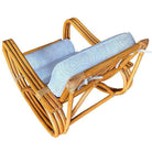 Restored 3-Strand Reverese Pretzel Rattan Rocking Chair