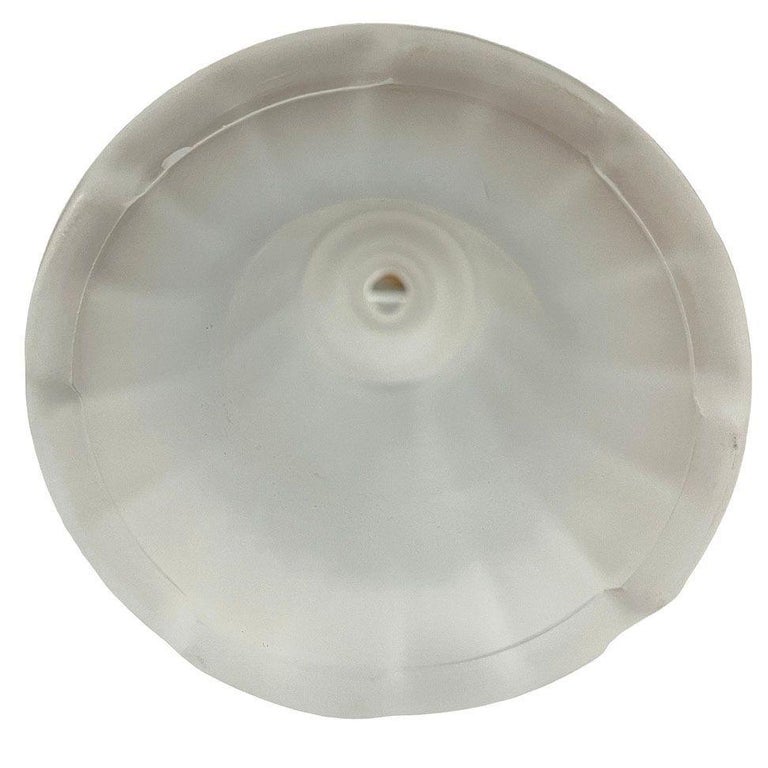Vianne Art Deco Ripped Cylinder Frosted Glass Light Up Lamp Base