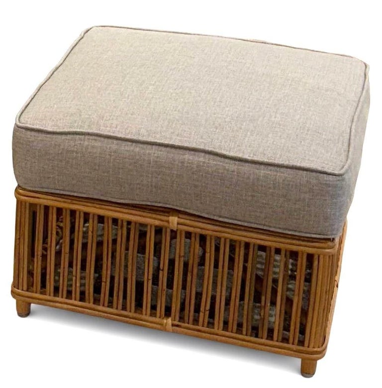 Presidents Stick Reed Rattan Nantucket Ottoman Footstool