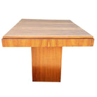 Art Deco Geometric Walnut Dining Table Desk Inspired by Charles Dudouyt