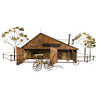 Mid-Century "Blacksmith" Hanging Copper Wall Sculpture by Curtis Jere