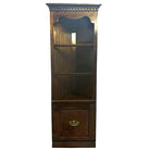 Colonial Style 4 Tier Oak Cupboard Corner Display Cabinet w/ Light