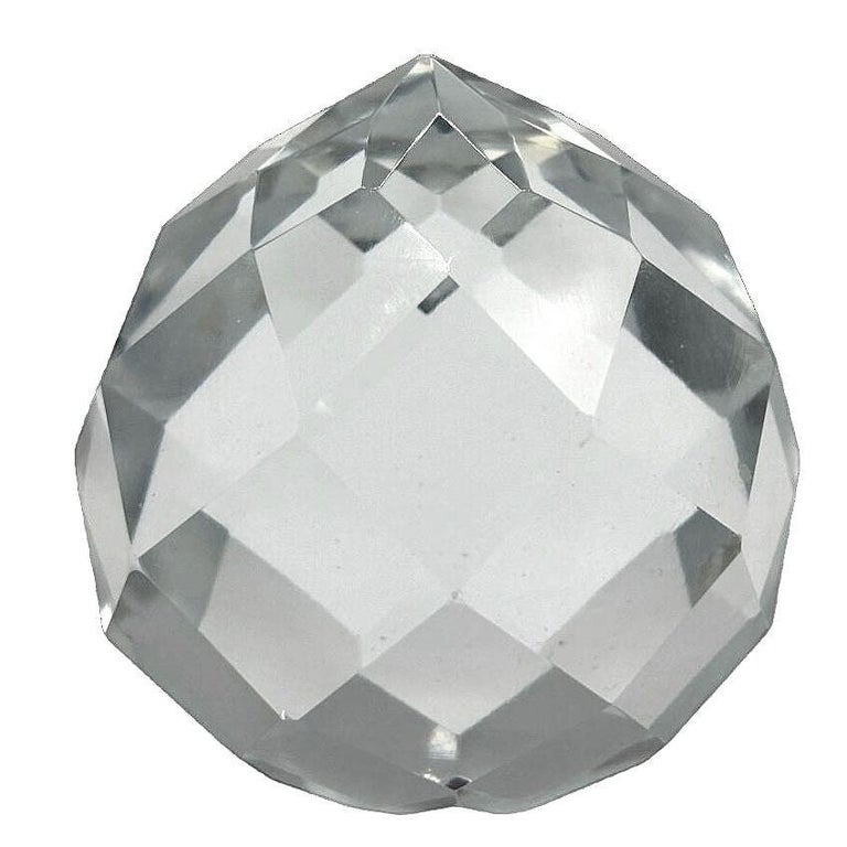Vintage 3.5" Cut Crystal Ball Suncatcher Prism