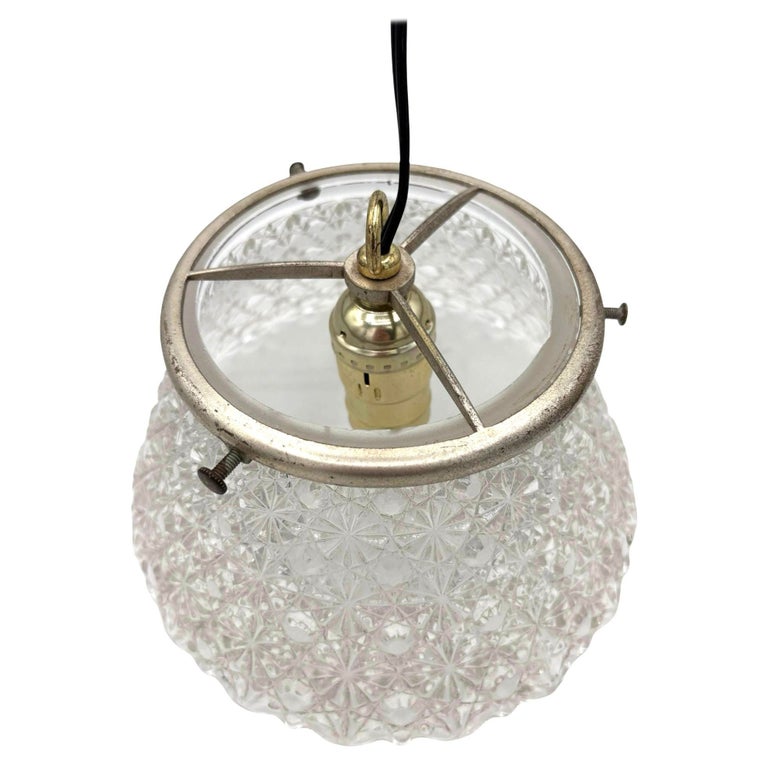 Victorian Daisy and Buttons Pressed Glass Light - 9 Available!
