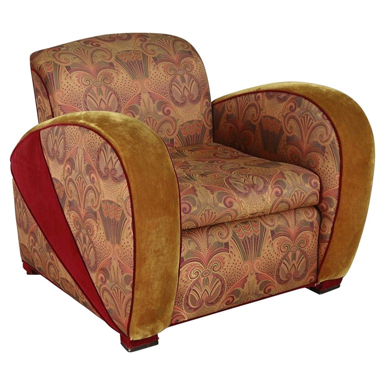 Art Deco Jazz Club Chair in the Style of Frankl's Speed Chair