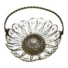 Russian Woven Brass Fruit Moskva Basket Bowl