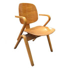 Midcentury Thonet Bent Plywood Armchairs by Joe Atkinson, Set of 5