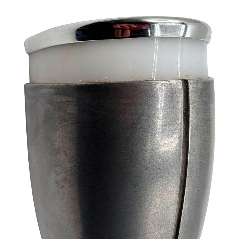 A Machine Age Streamline Brushed Aluminum Wall Sconce, 7 Available
