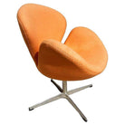 Punmkin Orange Swan Chair in the style of Arne Jacobsen