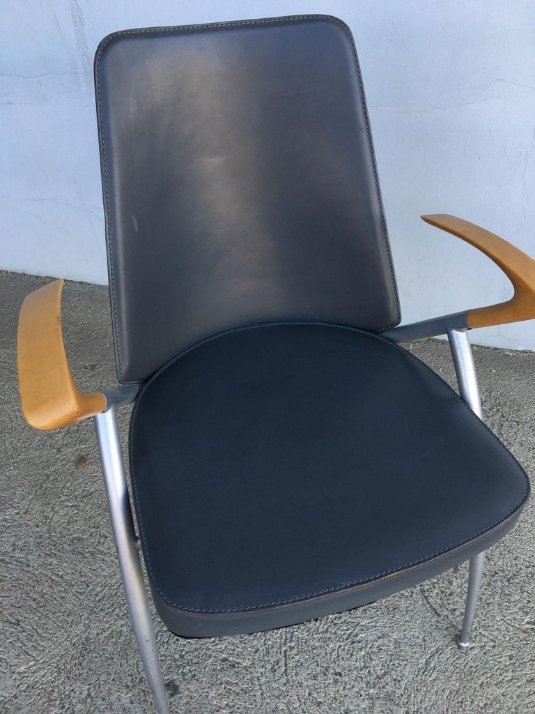 1980's Paul Tuttle Style Post Modernist Dining Chair Set of four