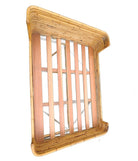 Vintage Full Size Stacked Rattan Bed Frame by Seven Seas