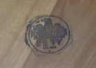 Restored MCM Maple & Faux Rattan "L" Shaped Corner Table by Heywood Wakefield