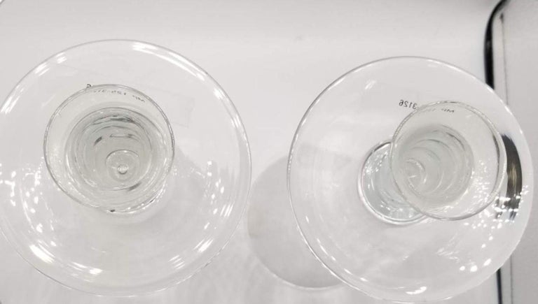 Vintage Clear Crystal Candlestick Holders