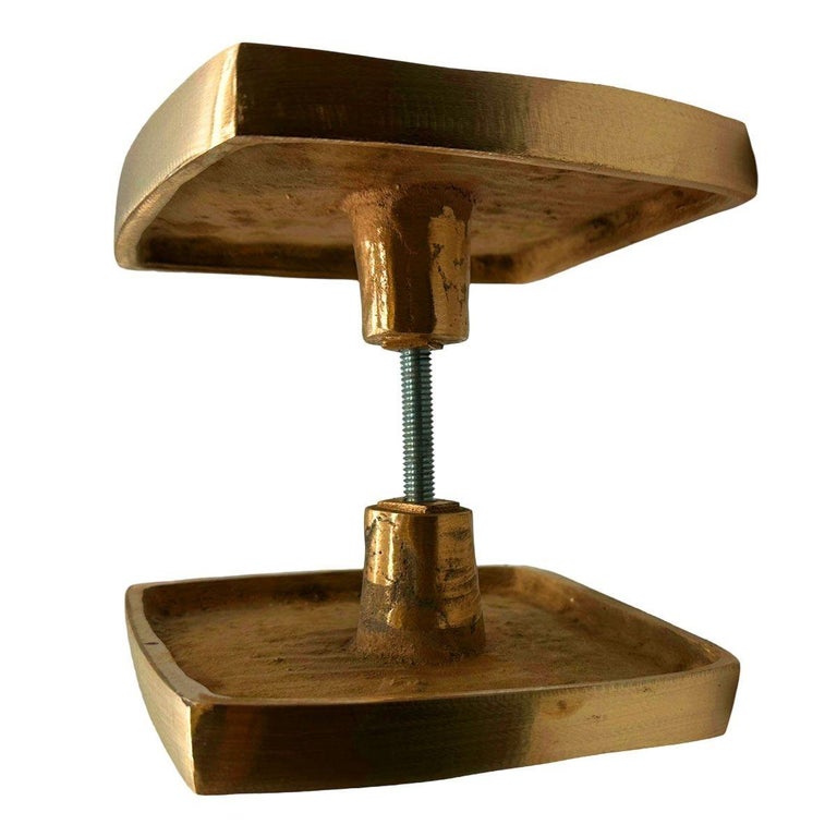 Paul Evans Style MCM Brutalist Bronze Door Handle Pull Pair, 2 Sets Available
