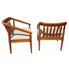 Mid-century "Declaration" Oak Arm Chairs by Kipp Stewart for Drexel, Pair