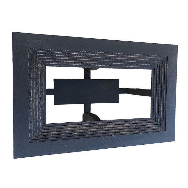 Paul Frankl Black Stepped Side Table for Brown Saltman