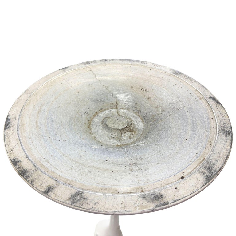 Mid-century Eero Saarinen Style Tulip Formica & Aluminum Side Table for Knoll