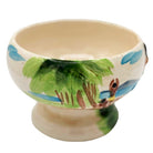Midp-century Hand Painted Harveys Casino Lake Tahoe Hula Scorpion Tiki Mug Bowl