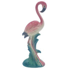 Mid-century California Pottery Ceramic Inquisitive Pink Flamingo Figurine