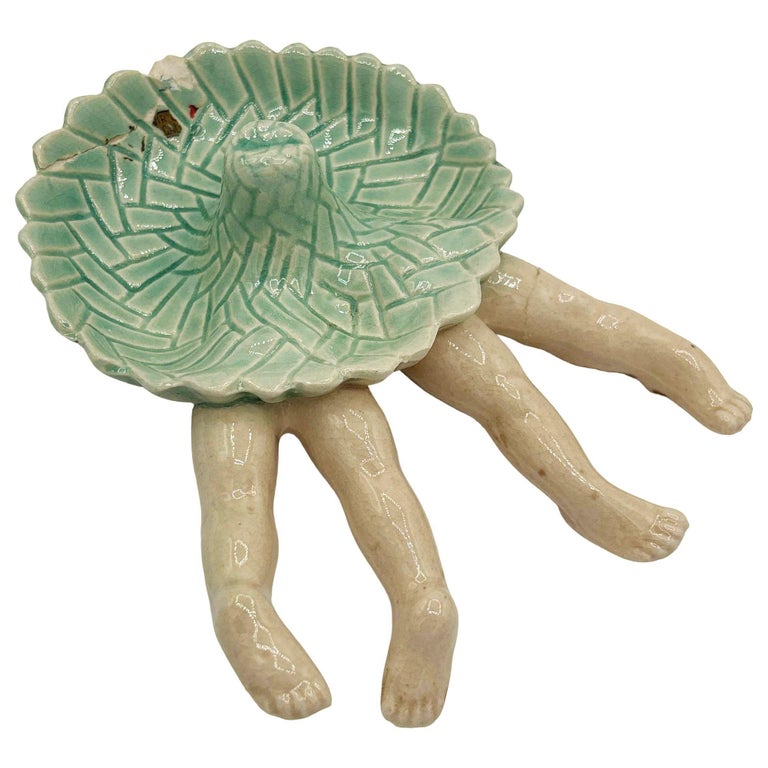 "Strip Tease- Eye Appeal" Beachcomber Ceramic Ashtray by Dorothy Kindell