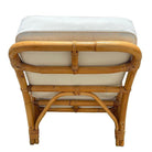 Restored Mid-century Rattan 3 Strand Transitional Lounge Chair