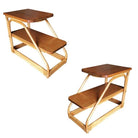 Restored Mid-Century Frankl Style Rattan Three-Strand Full Pretzel Livingroom Se