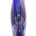 Mid-century Tear Drop Blue and Purple Murano Sommerso Art Glass Sculpture