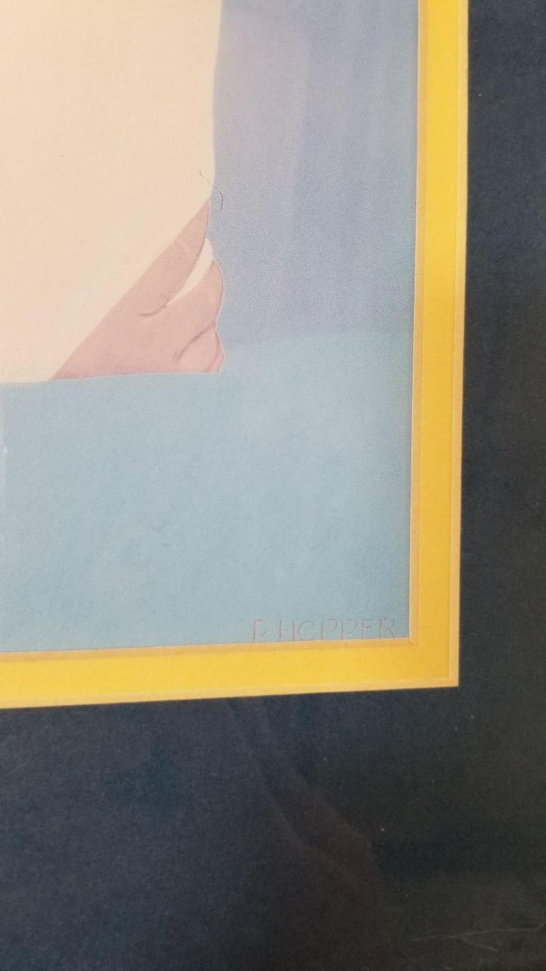Set of 4 "Women of Hawaii" Serigraph Art Prints by Pegge Hopper