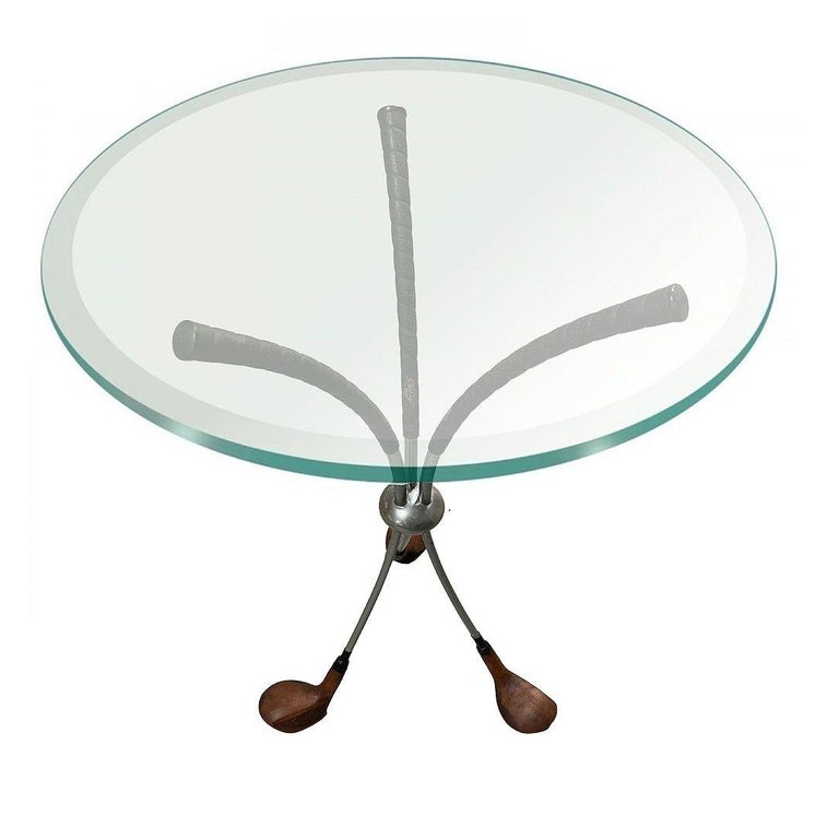 Mid Century Modernist Golf club Side Table w/ Matching Chairs