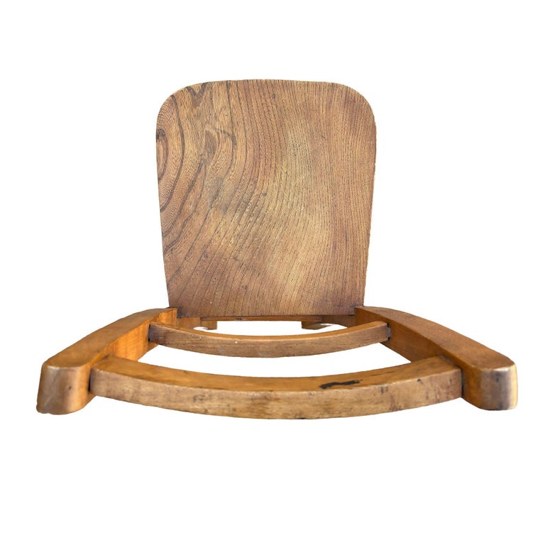1950s Oak Child's Chapel School Chair by Elm and Beech