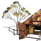 Mid-Century "Blacksmith" Hanging Copper Wall Sculpture by Curtis Jere