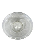 Vintage 1950's Dorothy Thorpe Etched Art Glass Hibiscus Bowl