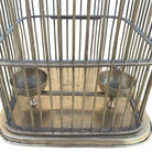 Late Victorian Solid Bronze Wire Eastern Spire Birdcage w/ Pin Lock