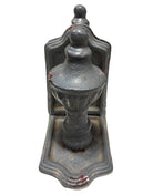 Grey Colonial Style Cast Iron Enamel Grey Finial Bookend, Pair