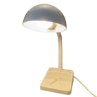 1970 Mod Space Age White Plastic Gooseneck Desk Lamp by Mobilite