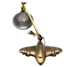Rare 1987 Brass-tone Art Deco Style DC-3 Airplane Table Lamp, by Sarsaparilla