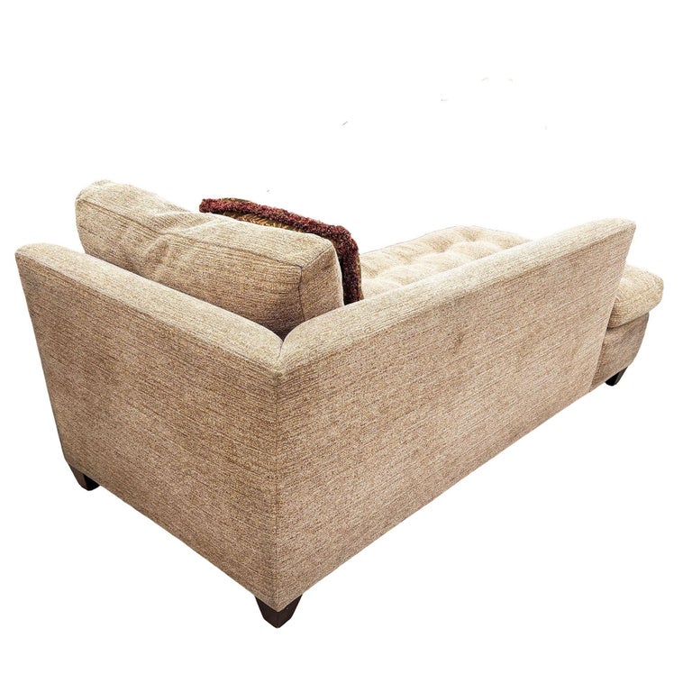 Vintage Tufted Dunkirk Right Arm Chaise Lounge