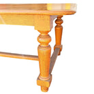 11 ft Hand-Carved Oak South Shore Massachusetts Long Farmhouse Dining Table