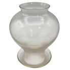 Victorian Clear Glass Oil Lamp Fluted Hurricane Shade