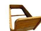Restored Paul Frankl Style Mid-Century Stacked Rattan Bed Single Size Bed Frame