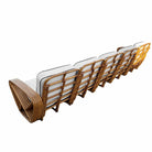 Restored Paul T Frankl Style Rattan 5-Strand Square Pretzel 5-Seat Sectional