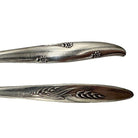 Mid-century "Silver Flower" & "Song of Autumn" Serving Spoons by Oneida Silver
