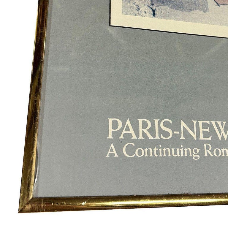 1977 Mary Cassatt In the Omnibus New York Library Art Gallery Poster, Framed