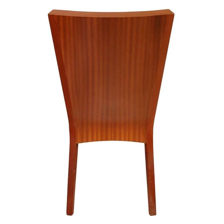 Dakota Jackson "Aldabhra" Sculptural Leather Side Chair