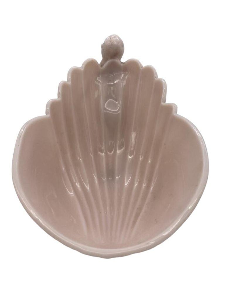 Cambridge Art Glass "Crown Tuscan" Flying Nude w/ Shell Compote