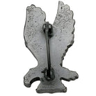 1980s Sterling Silver American Bold Eagle Lapel Pin Badge