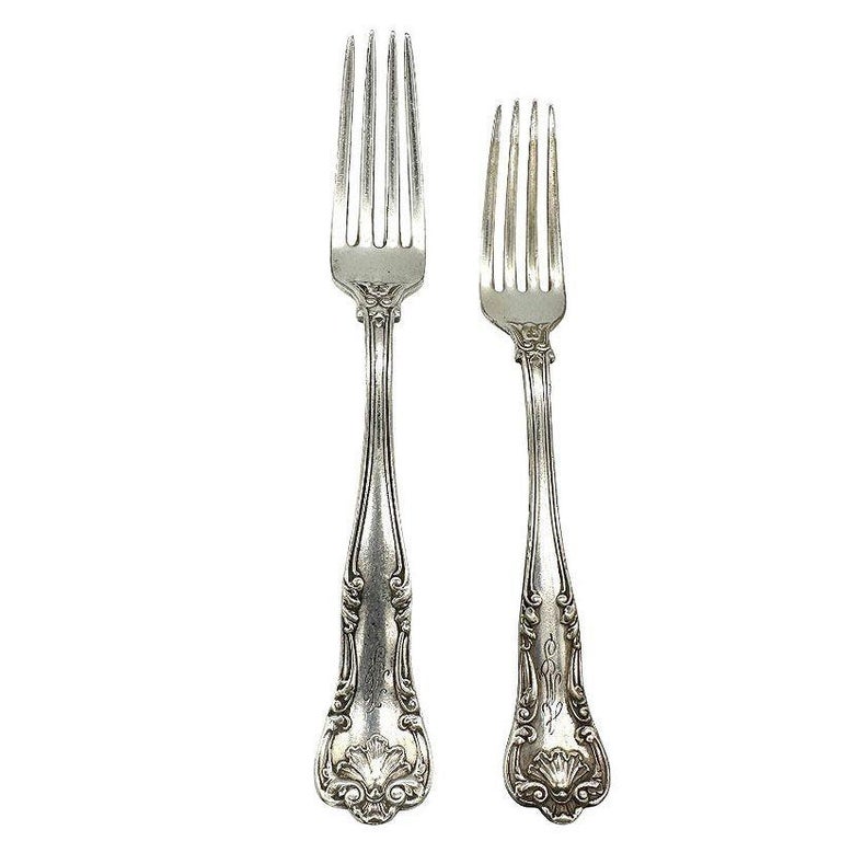 Edwardian "Regent" 16 piece Fork/Knife Silver Plate Silverware Set by Gorham