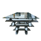 Paul Mayen Style Chrome Tubular Stacked Cocktail Table