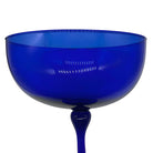 Hand Blown Cobalt Blue Glass Stemmed Desert Bowl