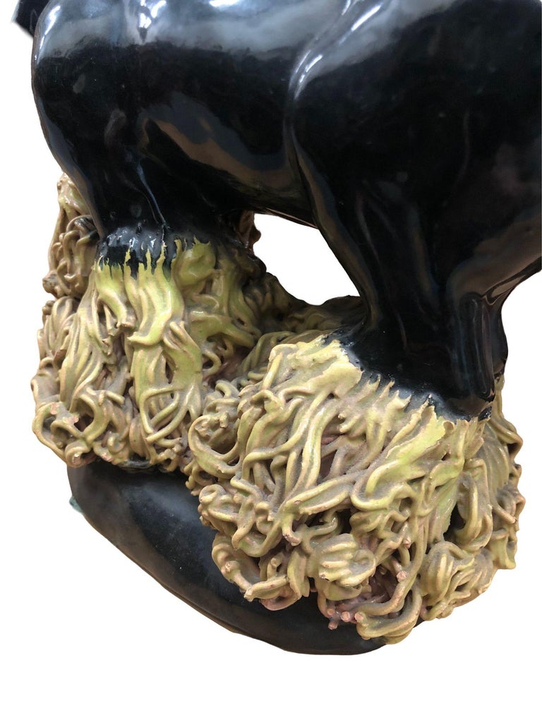 Midcentury Studio Art Pottery Clydesdale Horse